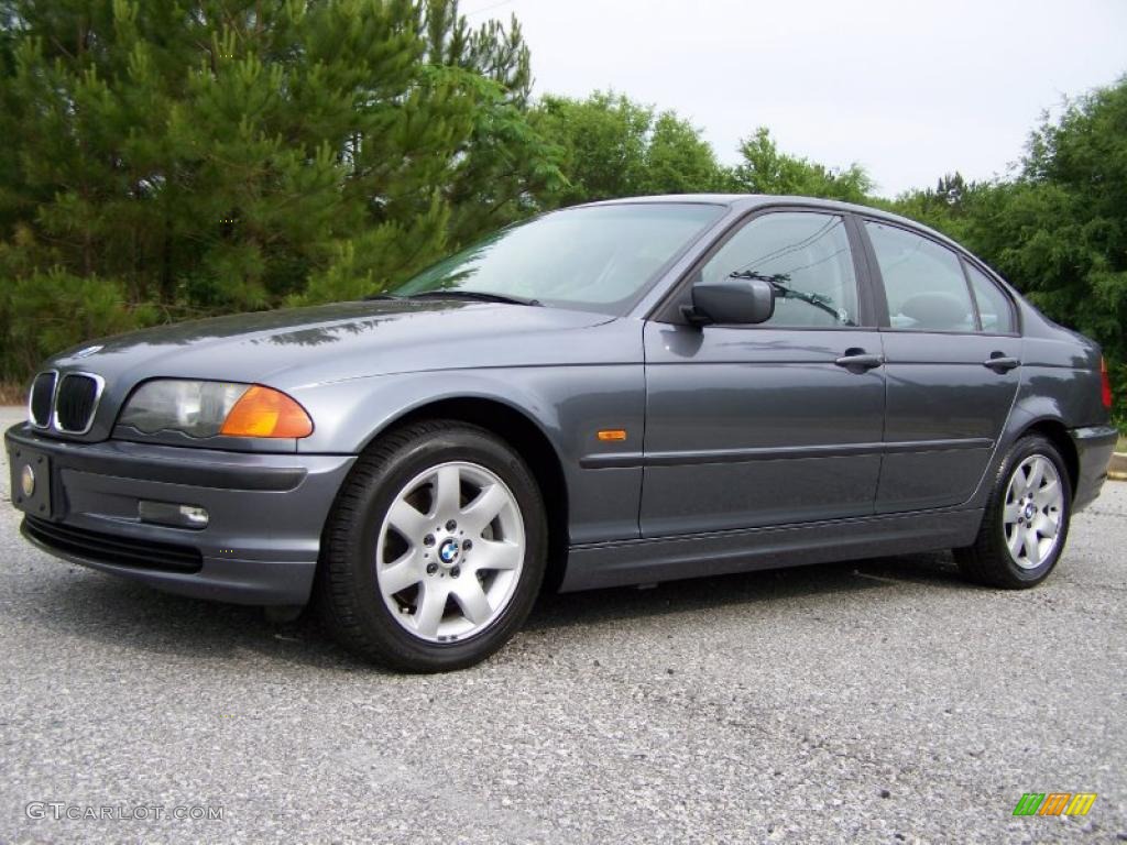 2001 3 Series 325i Sedan - Steel Grey Metallic / Grey photo #3