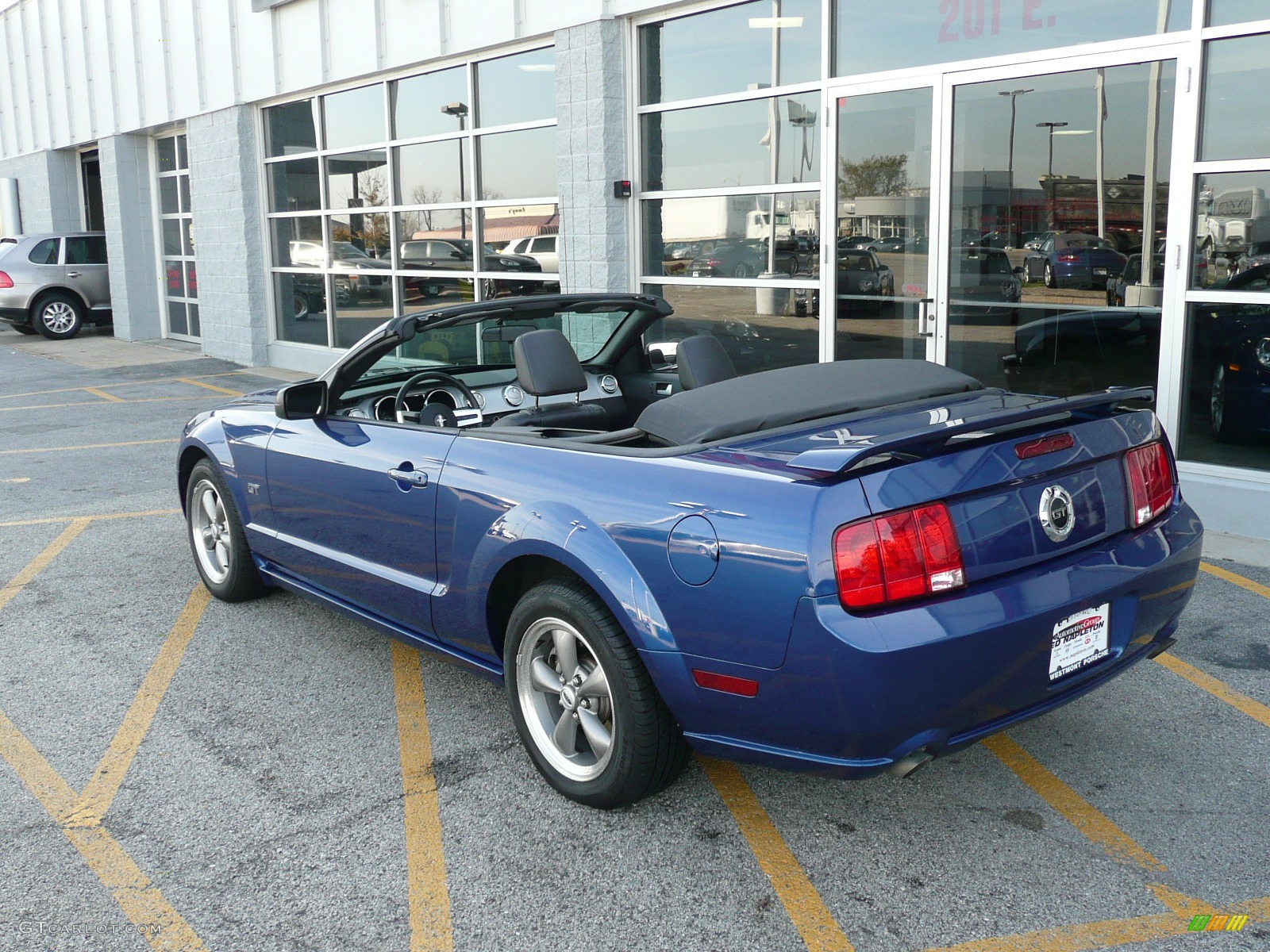 2006 Mustang GT Premium Convertible - Vista Blue Metallic / Dark Charcoal photo #6
