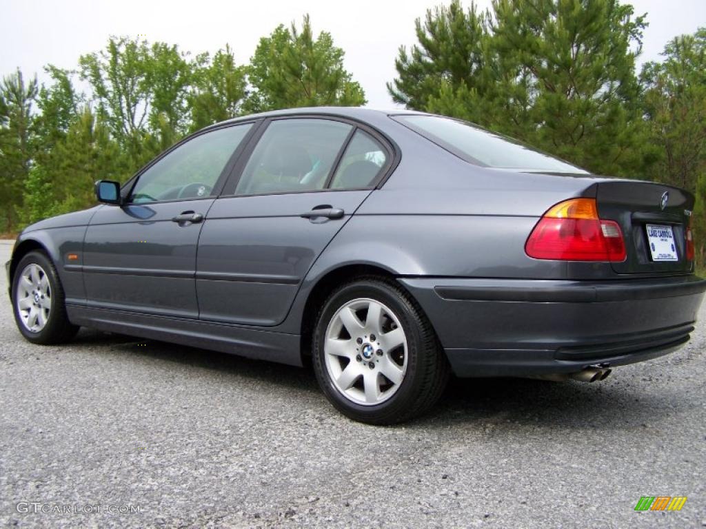 2001 3 Series 325i Sedan - Steel Grey Metallic / Grey photo #4
