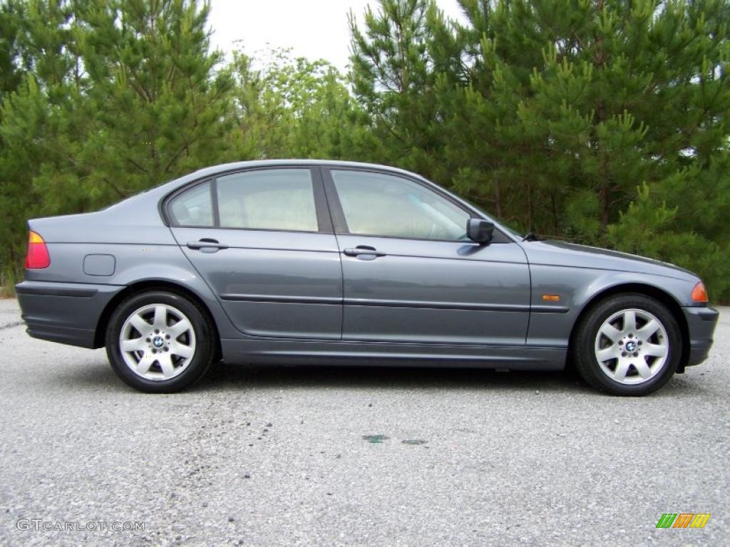 2001 3 Series 325i Sedan - Steel Grey Metallic / Grey photo #10