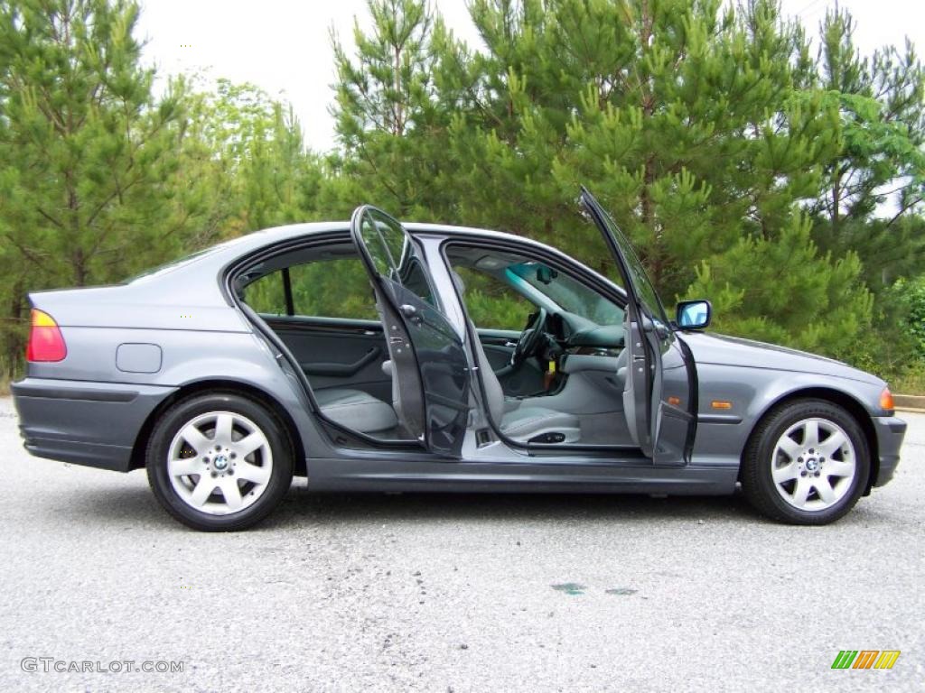 2001 3 Series 325i Sedan - Steel Grey Metallic / Grey photo #11