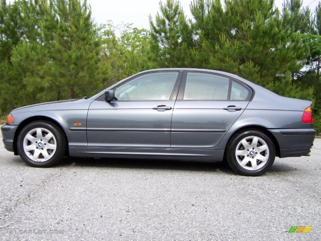2001 3 Series 325i Sedan - Steel Grey Metallic / Grey photo #12