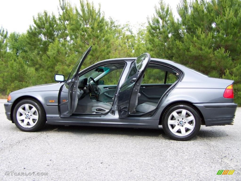 2001 3 Series 325i Sedan - Steel Grey Metallic / Grey photo #13