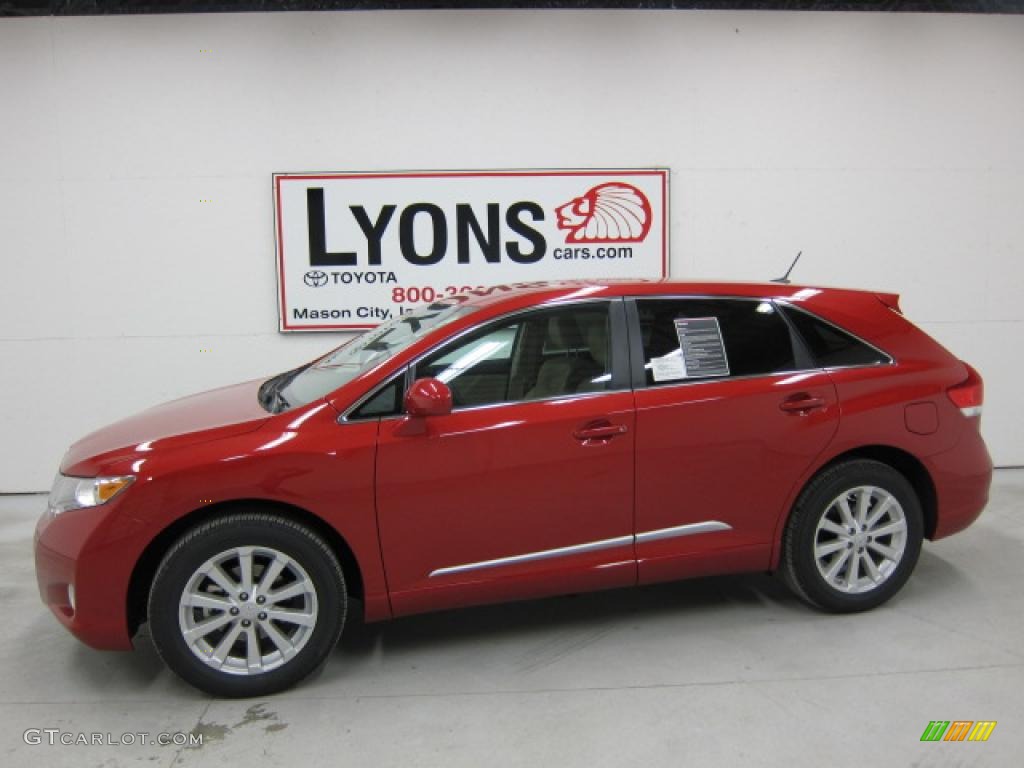 2011 Venza I4 - Barcelona Red Metallic / Ivory photo #1