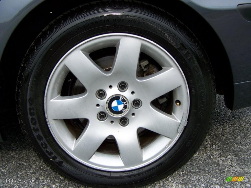 2001 3 Series 325i Sedan - Steel Grey Metallic / Grey photo #31