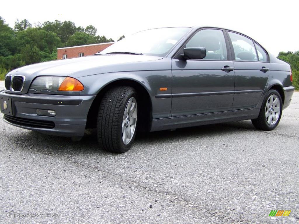 2001 3 Series 325i Sedan - Steel Grey Metallic / Grey photo #34