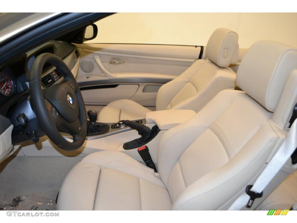 Cream Beige Interior 2011 BMW 3 Series 335is Convertible Photo #49702576