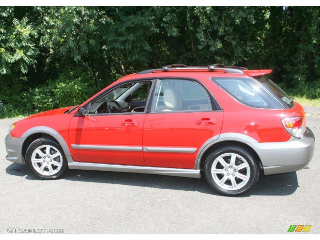 San Remo Red 2006 Subaru Impreza Outback Sport Wagon Exterior Photo #49702765