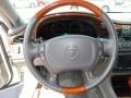 Dark Gray 2002 Cadillac DeVille DTS Steering Wheel