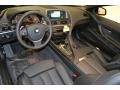 Black Nappa Leather Interior Photo for 2012 BMW 6 Series #49703482