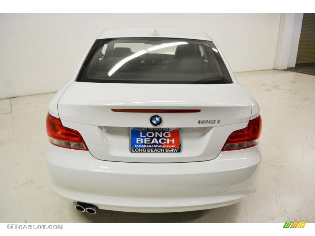 2012 1 Series 128i Coupe - Alpine White / Black photo #6