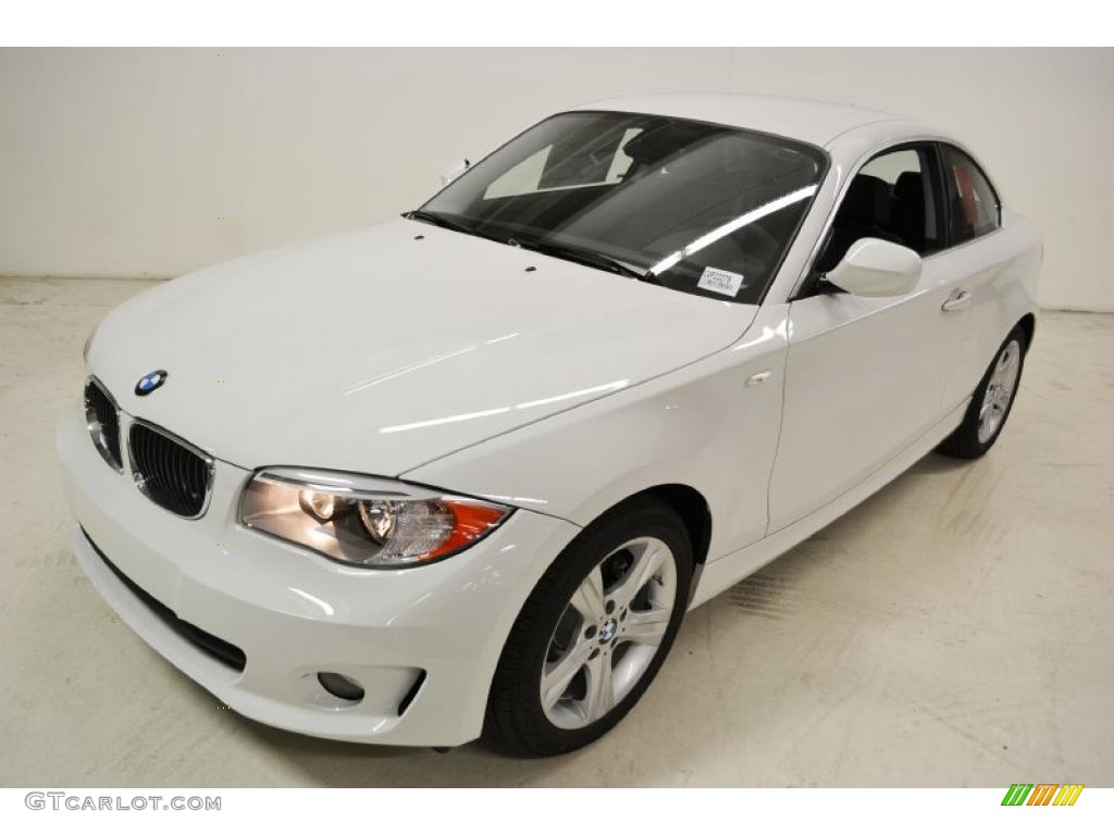 2012 1 Series 128i Coupe - Alpine White / Black photo #7