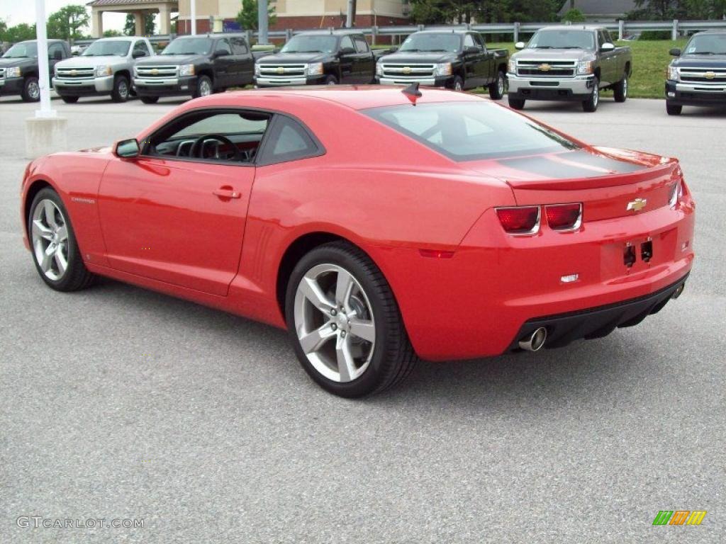 Inferno Orange Metallic 2010 Chevrolet Camaro SS/RS Coupe Exterior Photo #49704511