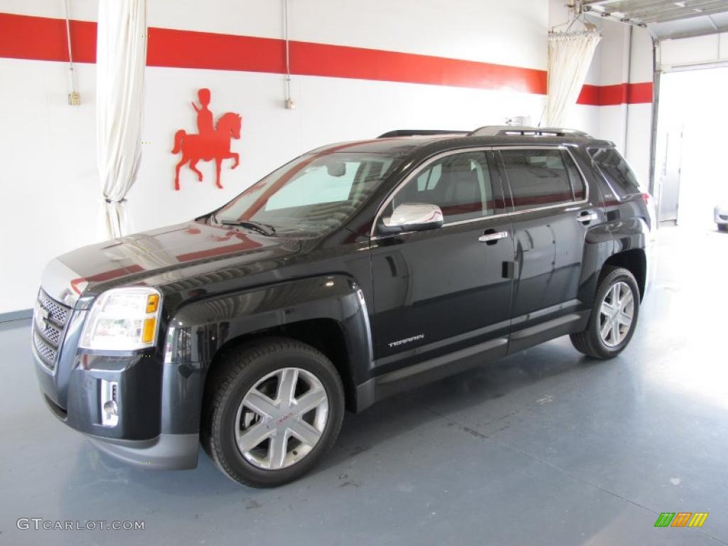 2011 Terrain SLT - Carbon Black Metallic / Jet Black photo #1