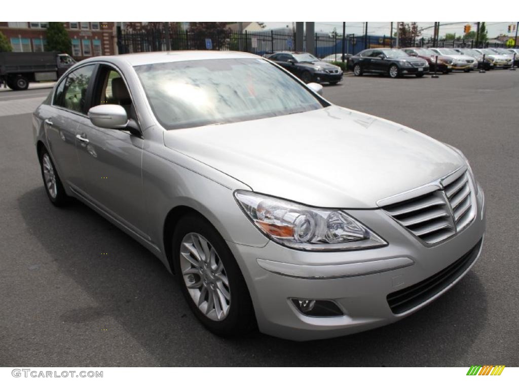 Platinum Metallic 2010 Hyundai Genesis 3.8 Sedan Exterior Photo #49707406