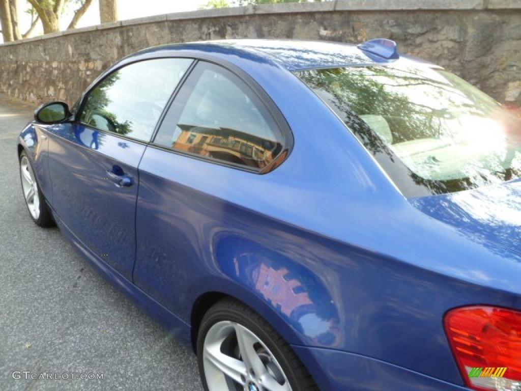 2008 1 Series 135i Coupe - Montego Blue Metallic / Grey photo #17