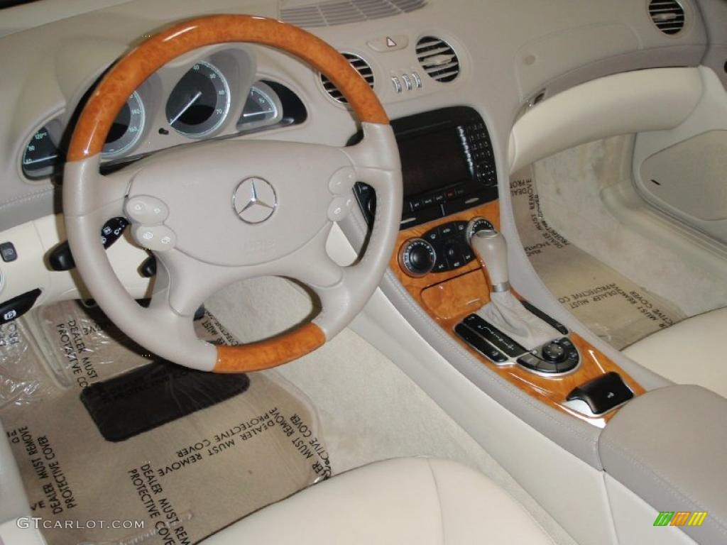 Stone Interior 2006 Mercedes-Benz SL 500 Roadster Photo #49708751