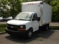 Summit White - Express Cutaway 3500 Commercial Moving Van Photo No. 1