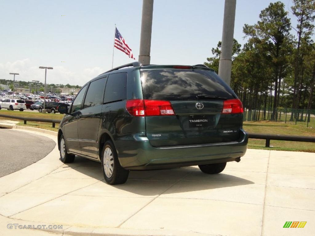 2005 Sienna LE - Aspen Green Pearl / Stone photo #6