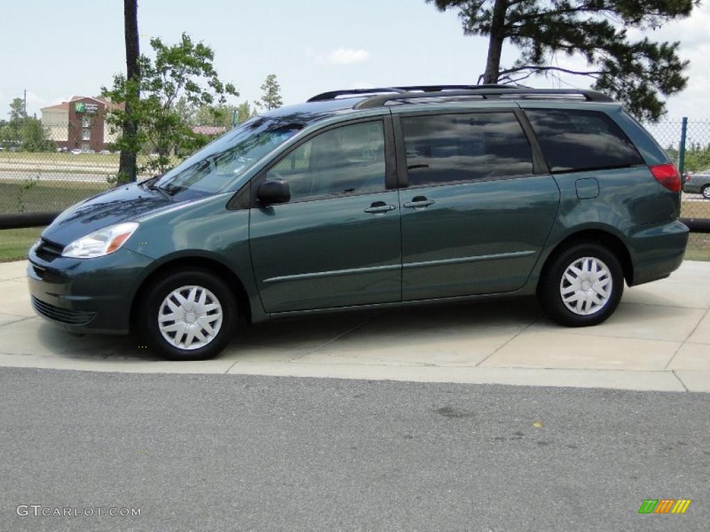 2005 Sienna LE - Aspen Green Pearl / Stone photo #9