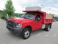 Vermillion Red - F450 Super Duty Regular Cab Dump Truck Photo No. 4