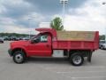 Vermillion Red - F450 Super Duty Regular Cab Dump Truck Photo No. 5
