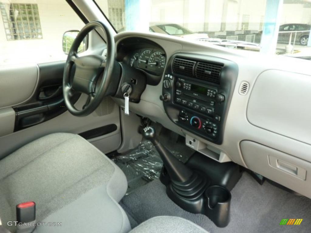 2000 Ford Ranger XL Regular Cab 4x4 Medium Graphite Dashboard Photo #49710553