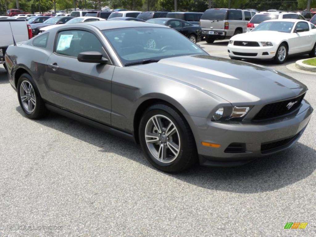 2011 Mustang V6 Premium Coupe - Sterling Gray Metallic / Charcoal Black photo #1