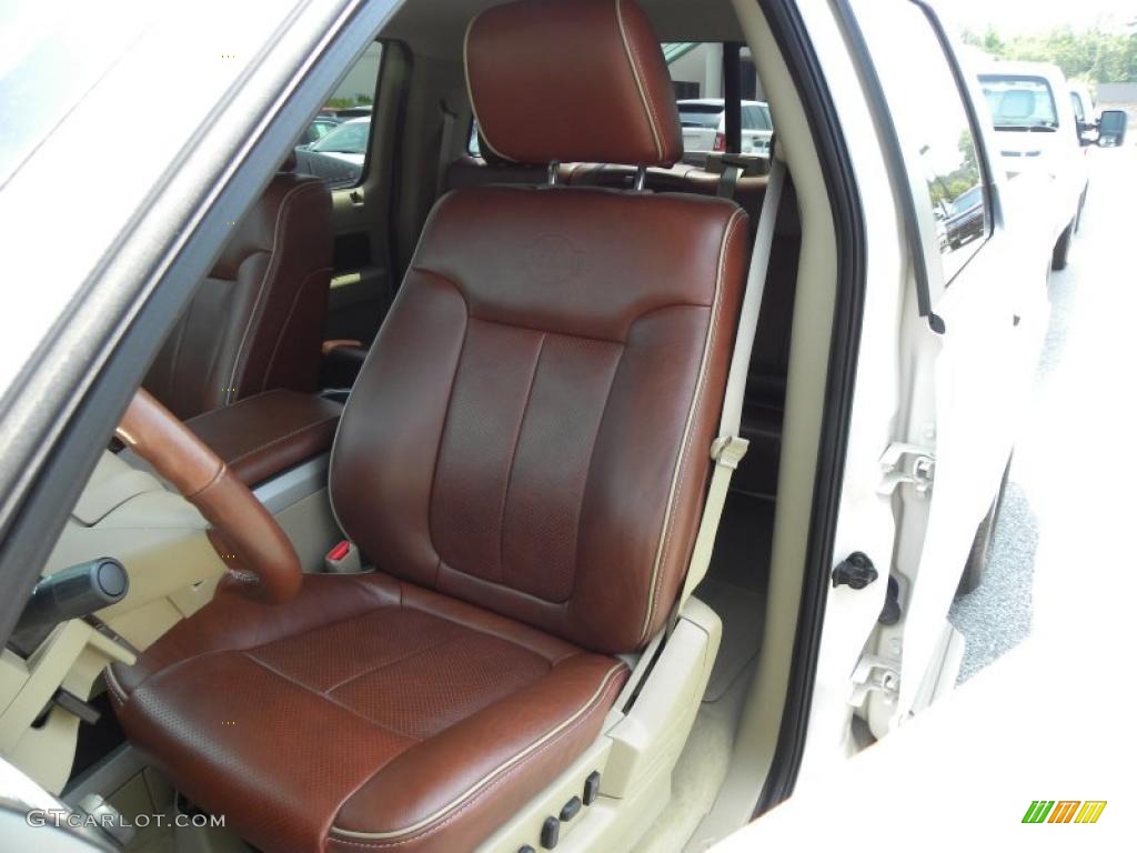 Chaparral Leather/Camel Interior 2009 Ford F150 Lariat SuperCrew Photo #49711447