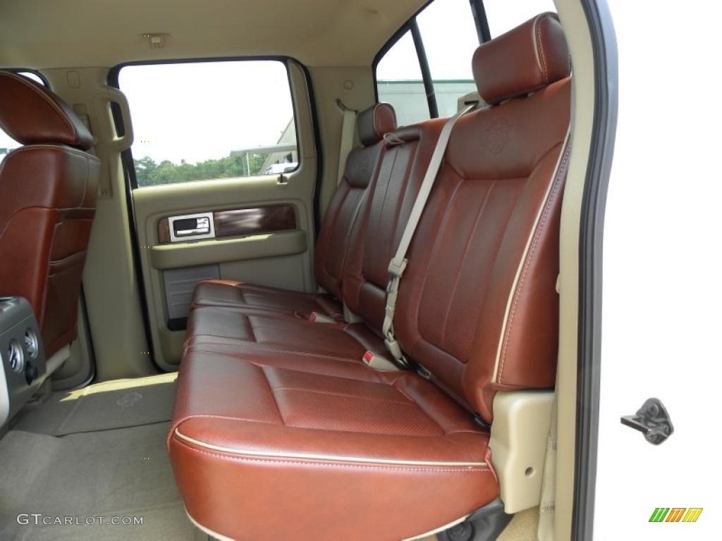 Chaparral Leather/Camel Interior 2009 Ford F150 Lariat SuperCrew Photo #49711495