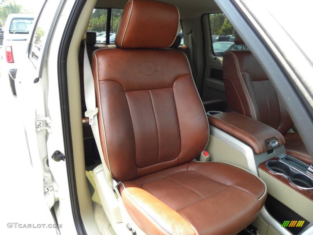 Chaparral Leather/Camel Interior 2009 Ford F150 Lariat SuperCrew Photo #49711543