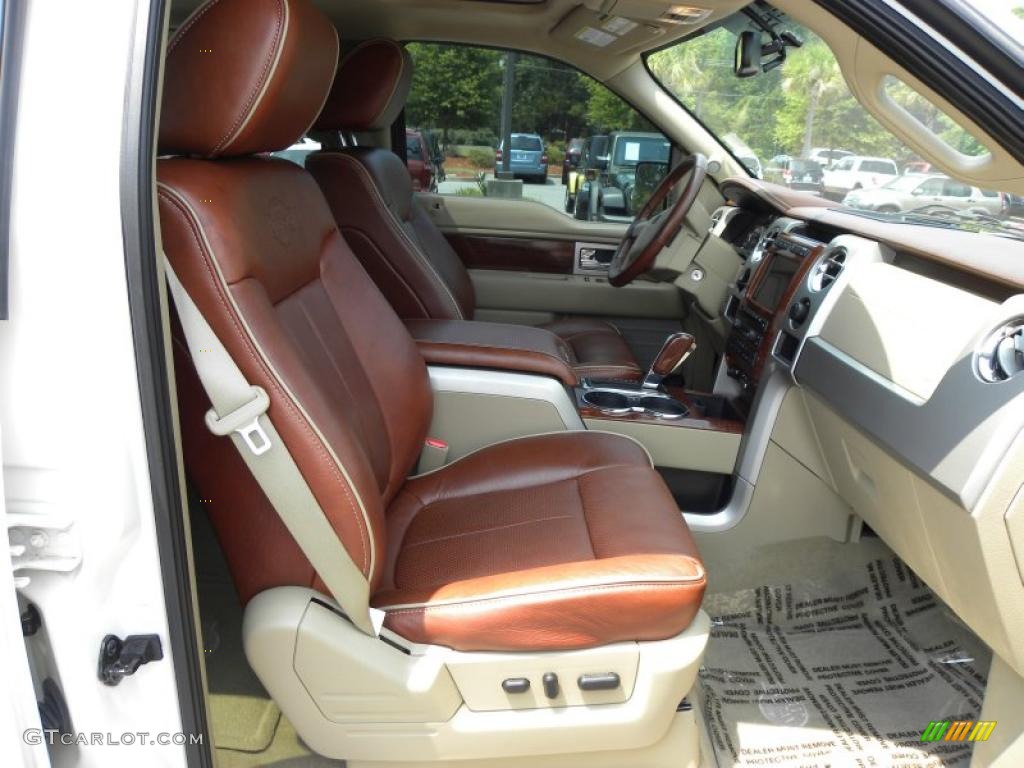 Chaparral Leather/Camel Interior 2009 Ford F150 Lariat SuperCrew Photo #49711558