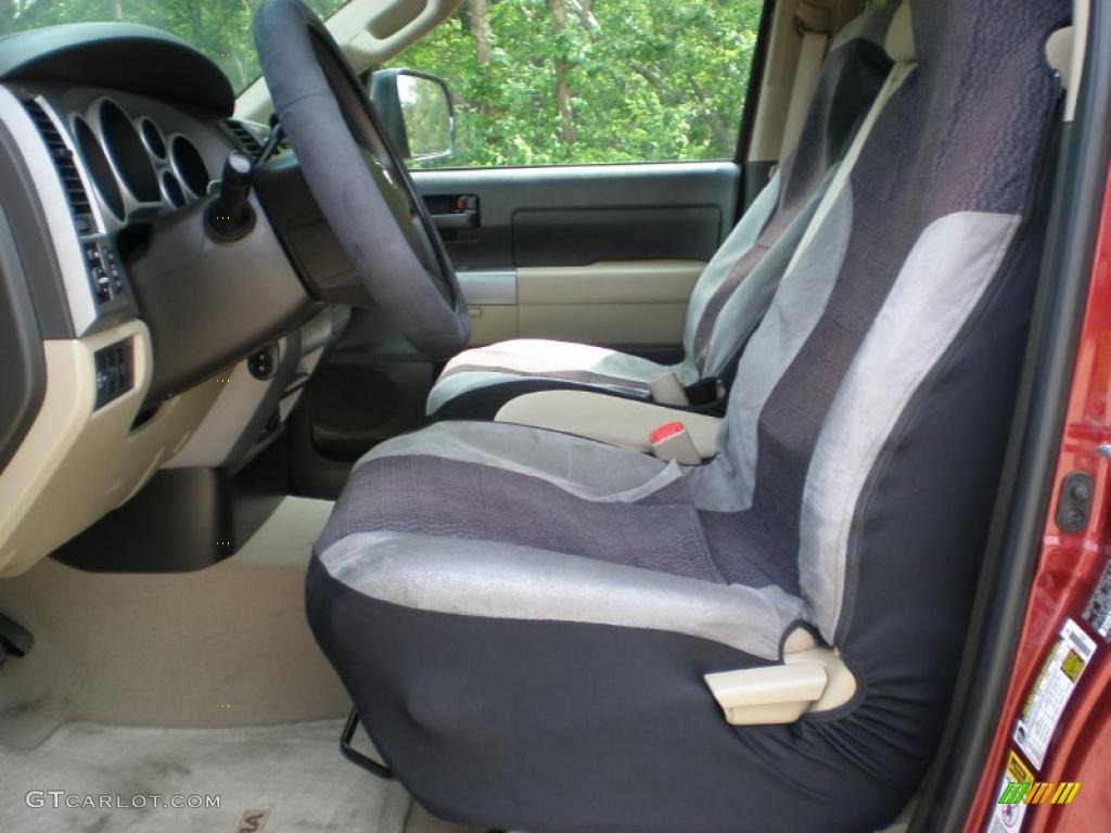 2010 Tundra Double Cab 4x4 - Salsa Red Pearl / Sand Beige photo #13