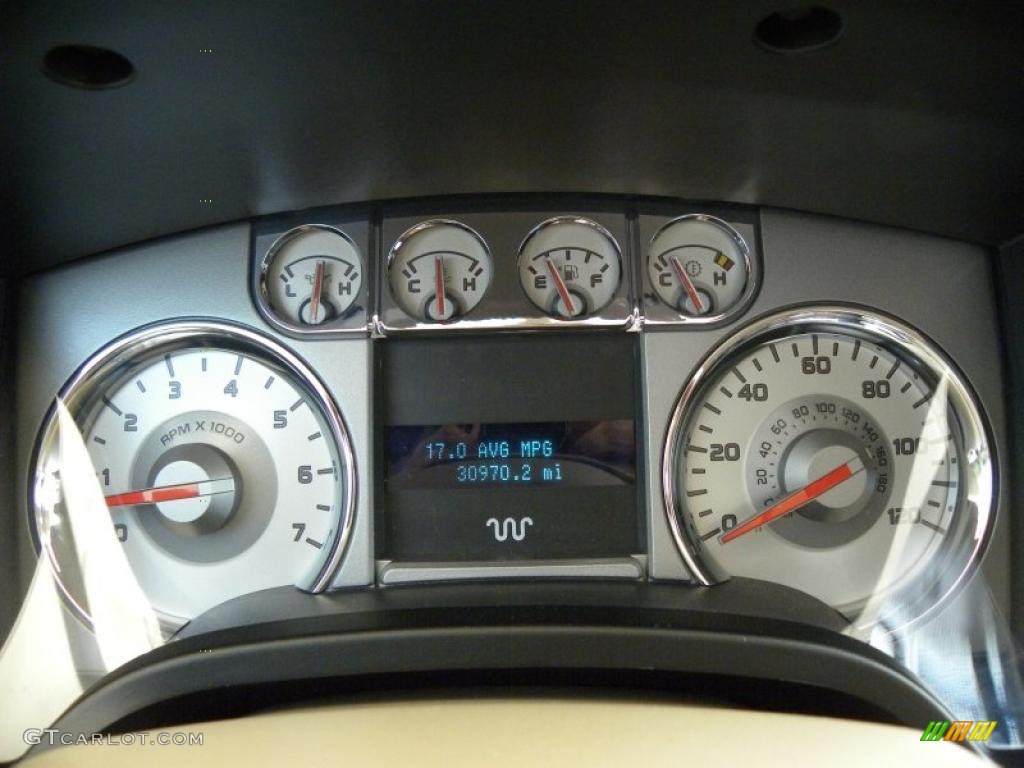 2009 Ford F150 Lariat SuperCrew Gauges Photo #49711846
