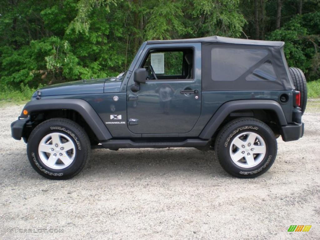 2007 Wrangler X 4x4 - Steel Blue Metallic / Dark Slate Gray/Medium Slate Gray photo #8