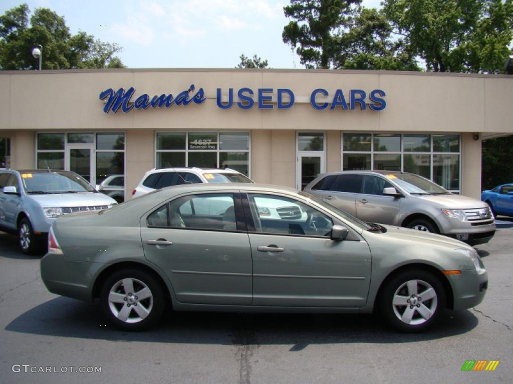 2008 Fusion SE - Moss Green Metallic / Camel photo #1