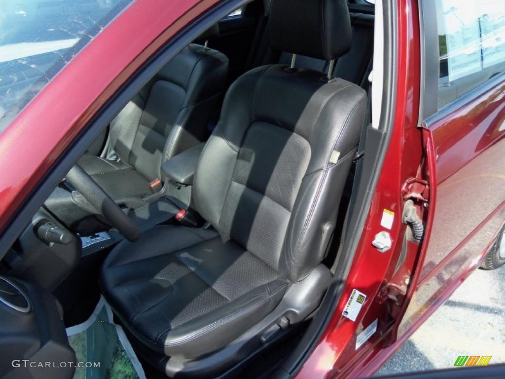 Black Interior 2008 Mazda MAZDA3 s Grand Touring Hatchback Photo #49713094