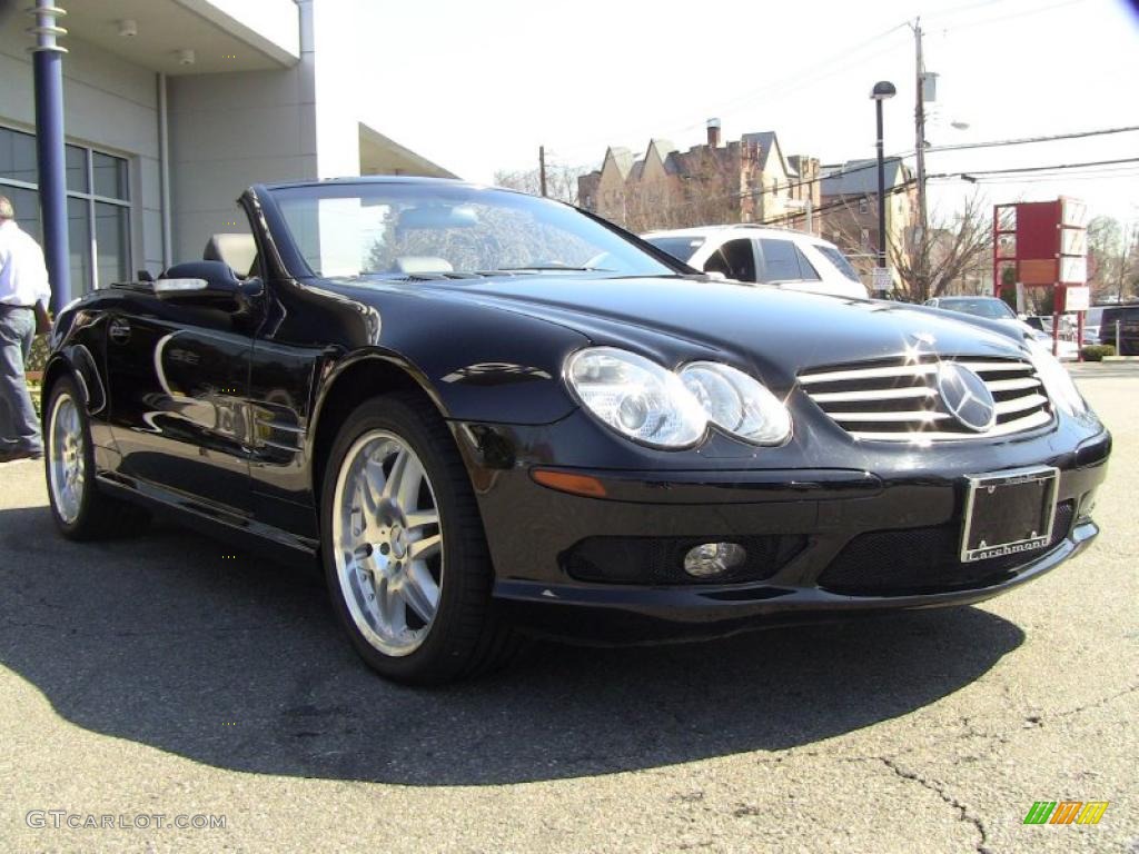 Black 2003 Mercedes-Benz SL 500 Roadster Exterior Photo #49714045