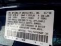 B536P: Royal Blue Pearl 2009 Honda Accord EX V6 Sedan Color Code