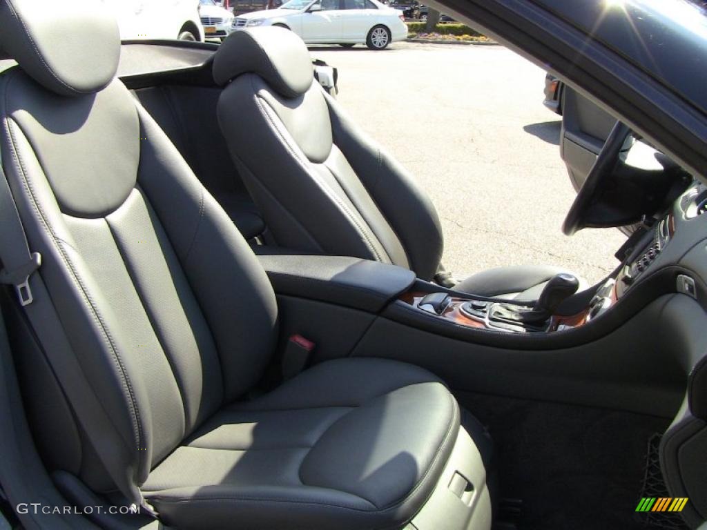 Charcoal Interior 2003 Mercedes-Benz SL 500 Roadster Photo #49714186