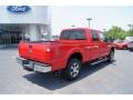 Vermillion Red 2011 Ford F250 Super Duty Lariat Crew Cab 4x4 Exterior