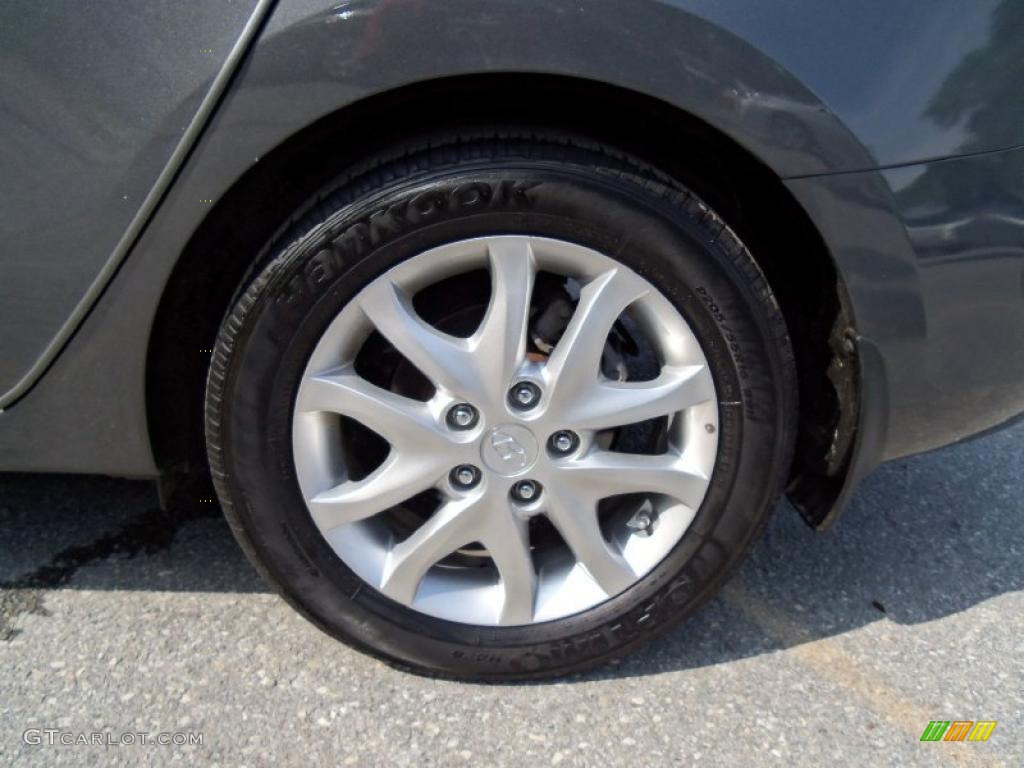 2009 Elantra Touring - Carbon Gray / Black photo #9