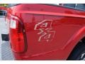 2011 Vermillion Red Ford F250 Super Duty Lariat Crew Cab 4x4  photo #20