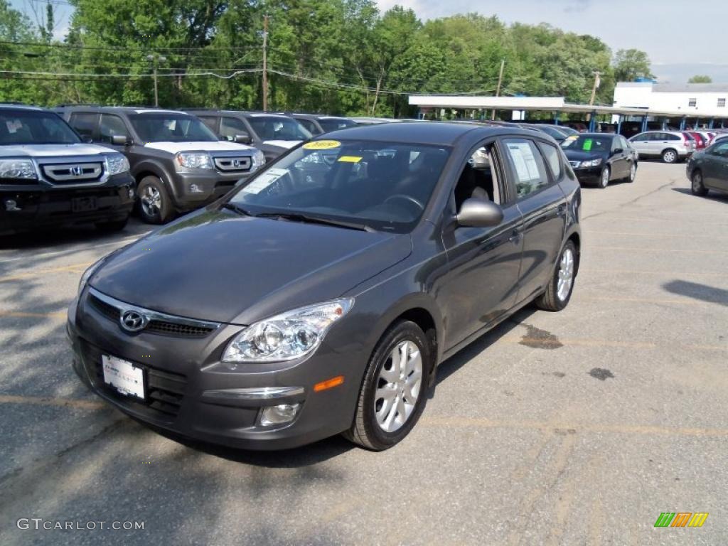 2009 Elantra Touring - Carbon Gray / Black photo #19