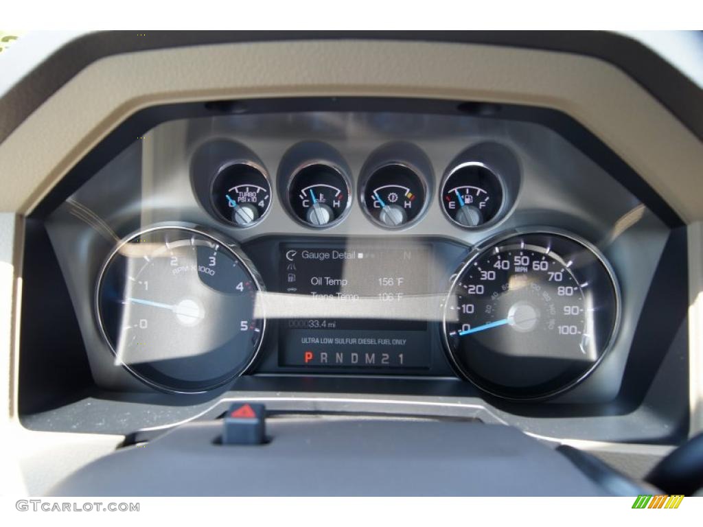 2011 Ford F250 Super Duty Lariat Crew Cab 4x4 Gauges Photo #49715722