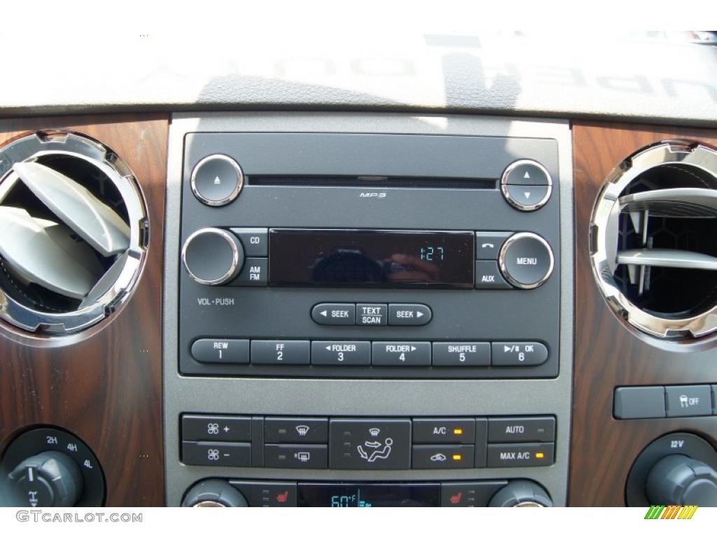 2011 F250 Super Duty Lariat Crew Cab 4x4 - Vermillion Red / Adobe Two Tone Leather photo #34