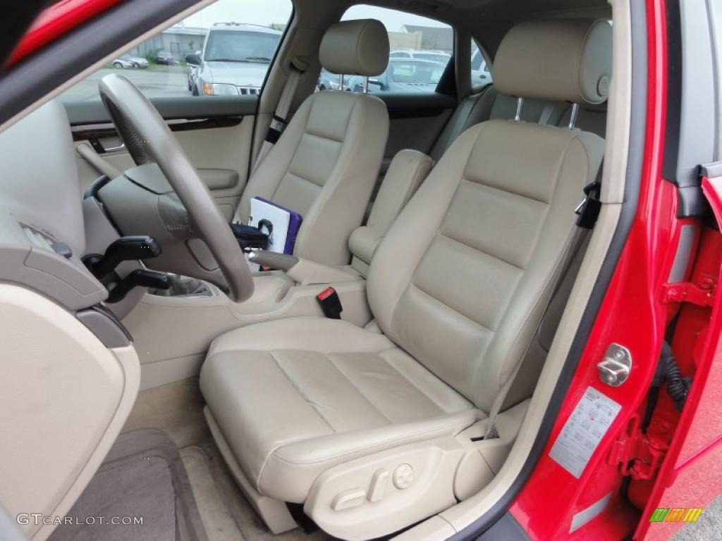 Beige Interior 2004 Audi A4 1.8T quattro Sedan Photo #49715830