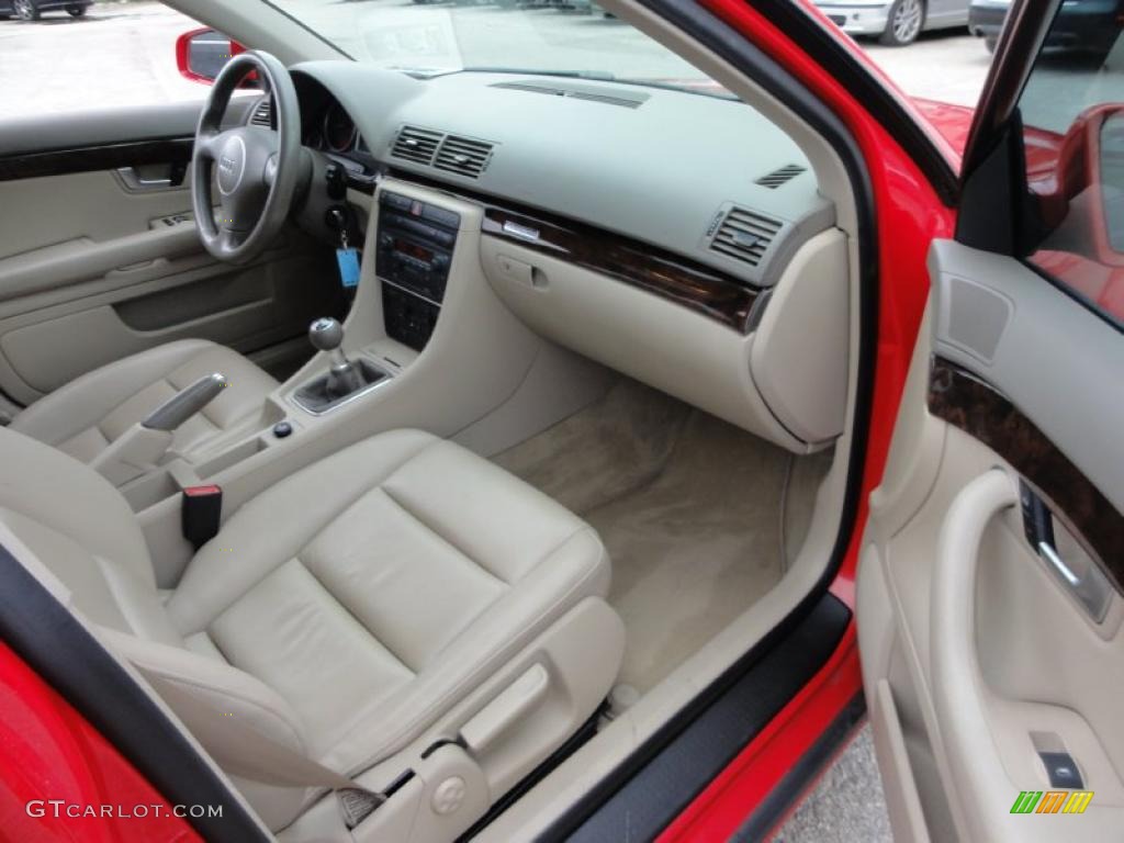 Beige Interior 2004 Audi A4 1.8T quattro Sedan Photo #49715845