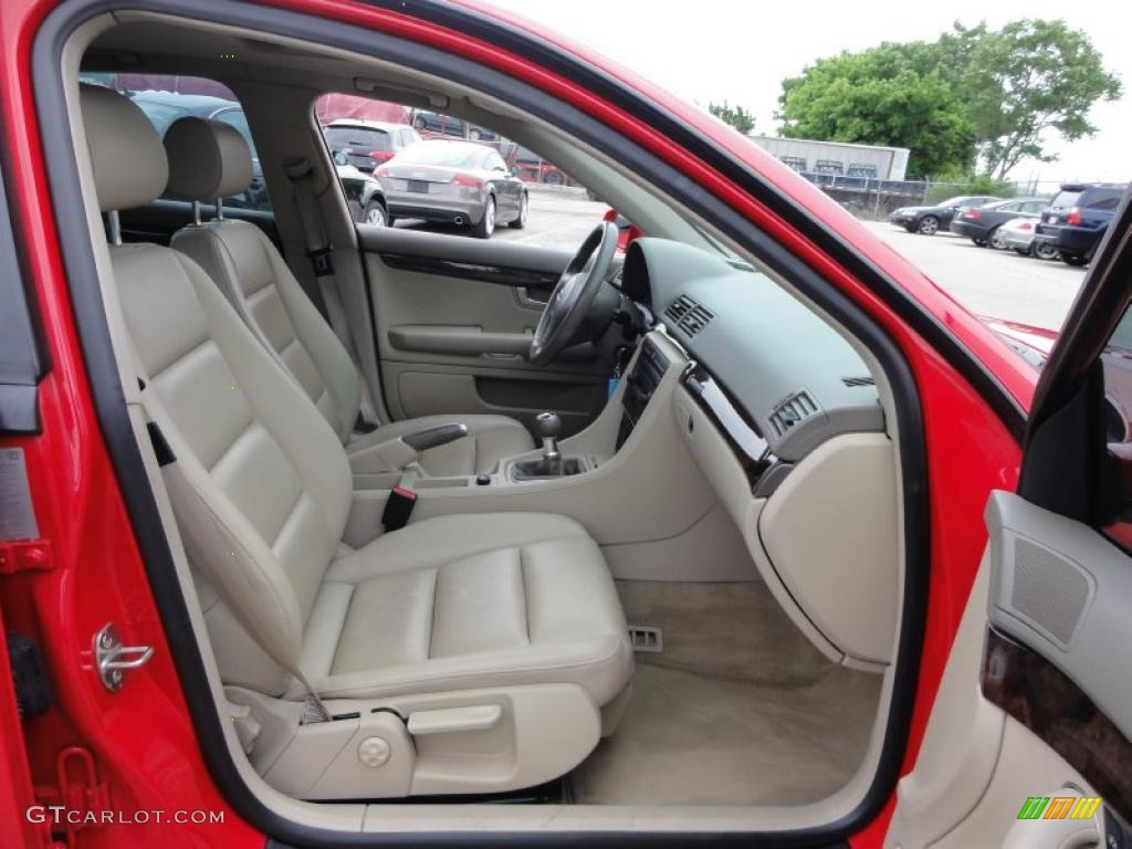 Beige Interior 2004 Audi A4 1.8T quattro Sedan Photo #49715875