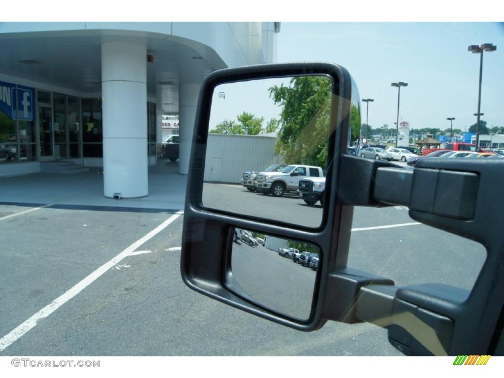 2011 F250 Super Duty Lariat Crew Cab 4x4 - Vermillion Red / Adobe Two Tone Leather photo #40